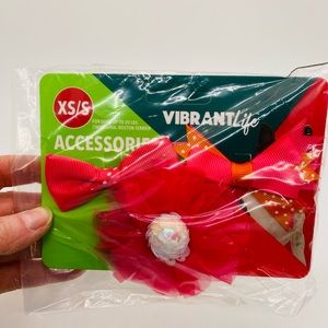 NWT Vibrant Life Accessories Hair Bows For Dogs. 3 bows bundle.XS/S